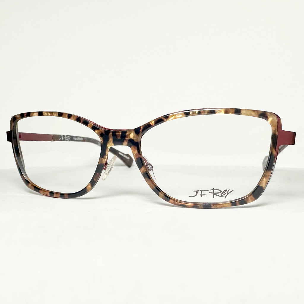 JF Rey JF2645 9335 Eyeglasses Frames in Golden Panther/Red - Authentic New