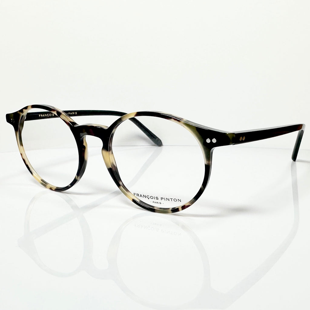 FRANCOIS PINTON TRAVEL31 ZN Round Eyeglasses Frames in Tortoise -  Authentic New