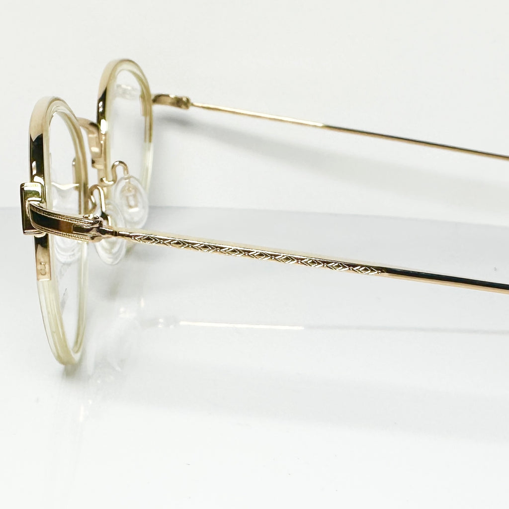 Barton Perreira AINO CHA/GOL Unisex Eyeglasses Frame NEW Authentic
