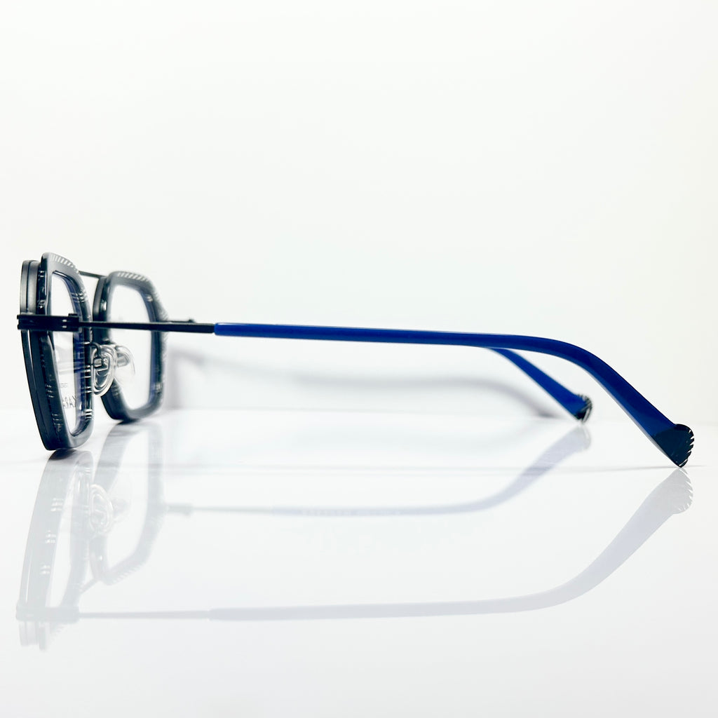 KARAVAN ONYX05 BN Men's Eyeglasses Frame in Blue/Black - Authentic New