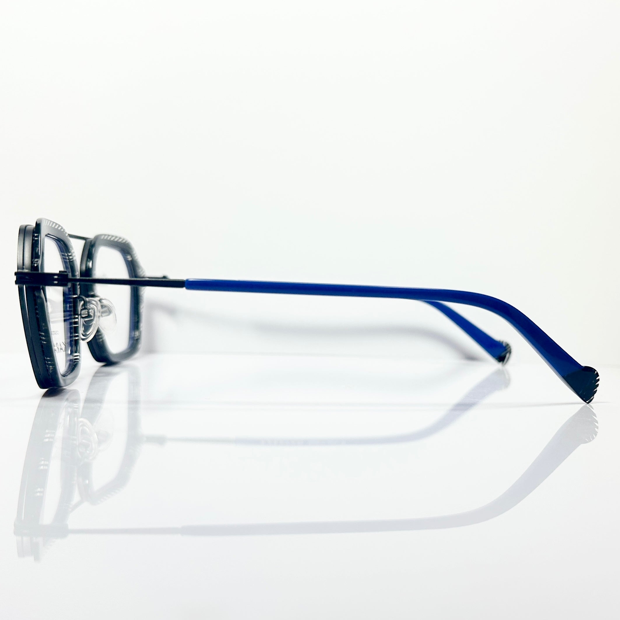 KARAVAN ONYX05 BN Men's Eyeglasses Frame in Blue/Black - Authentic New