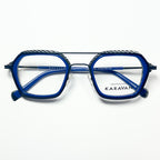 KARAVAN ONYX05 BN Men's Eyeglasses Frame in Blue/Black - Authentic New