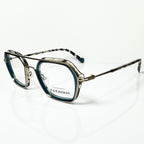 KARAVAN ONYX05 BM Men's Eyeglasses Frame in Blue/Gold - Authentic New