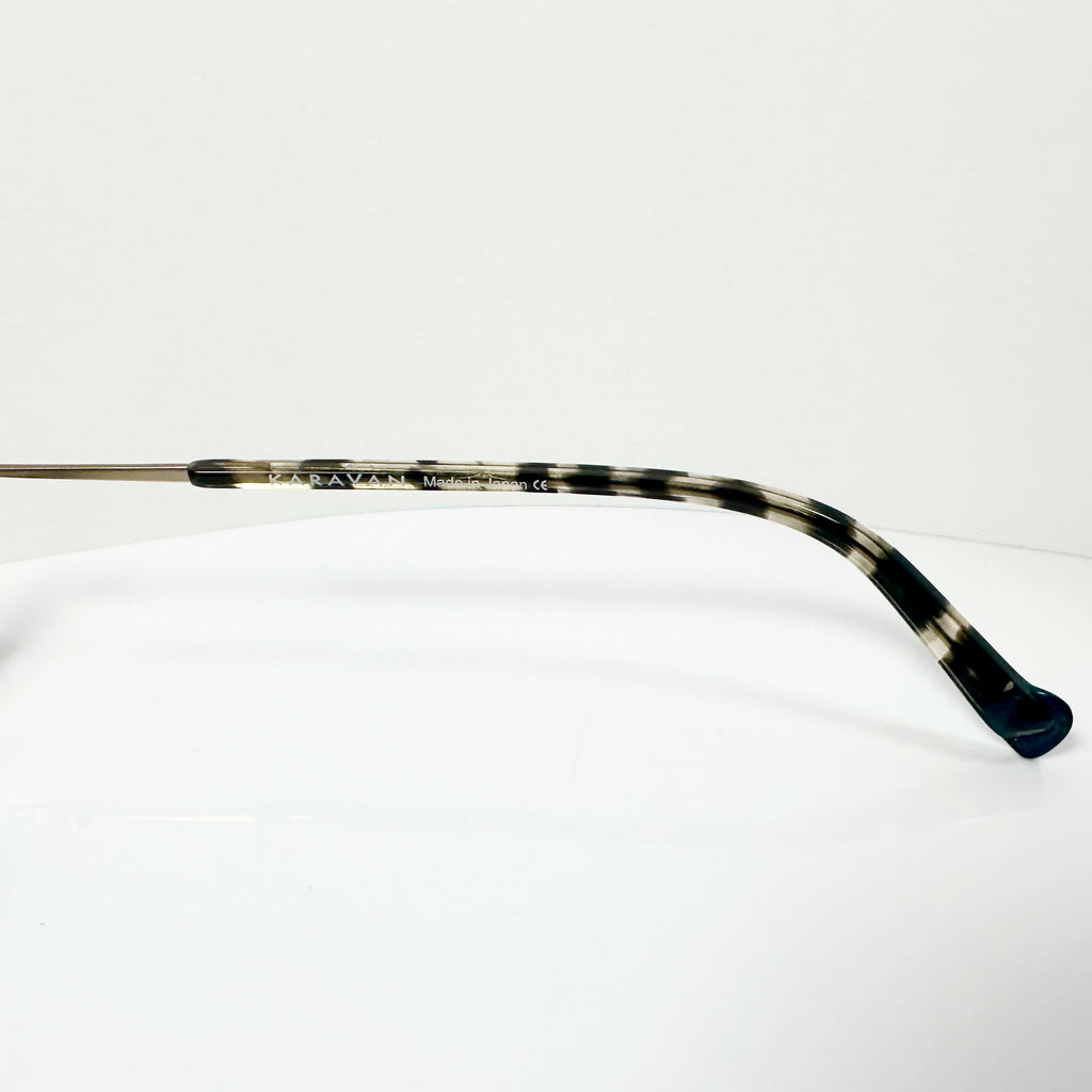 KARAVAN ONYX05 BM Men's Eyeglasses Frame in Blue/Gold - Authentic New