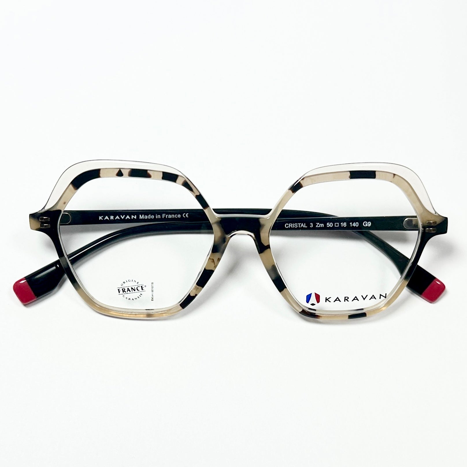 KARAVAN CRISTAL3 ZM Women's Eyeglasses Frames in Clear Tortoise- Authentic New
