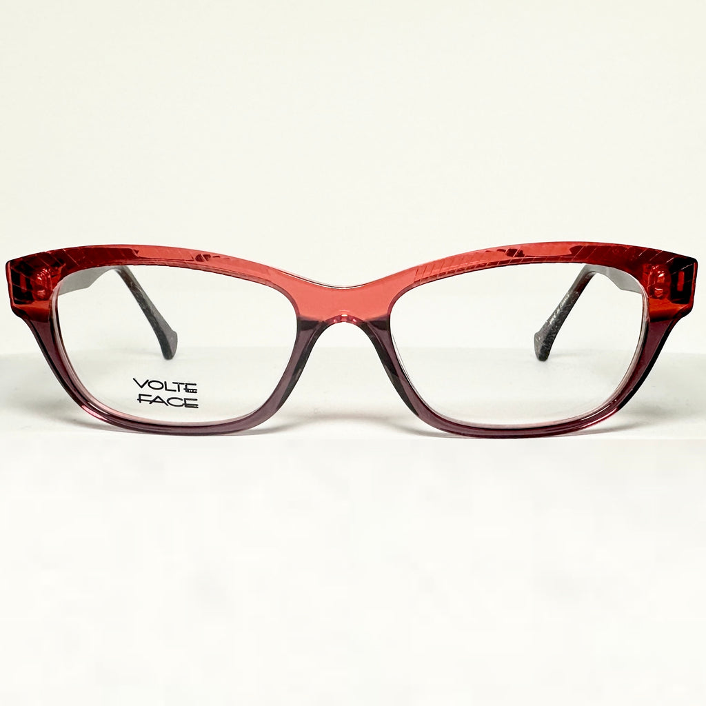 VOLTE FACE CATALINA 75 Women's Eyeglasses Frames in Red/Purple - Authentic New