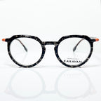 KARAVAN ADAMAS 02 NO Men's Eyeglasses Frames in Black/Clear - Authentic New