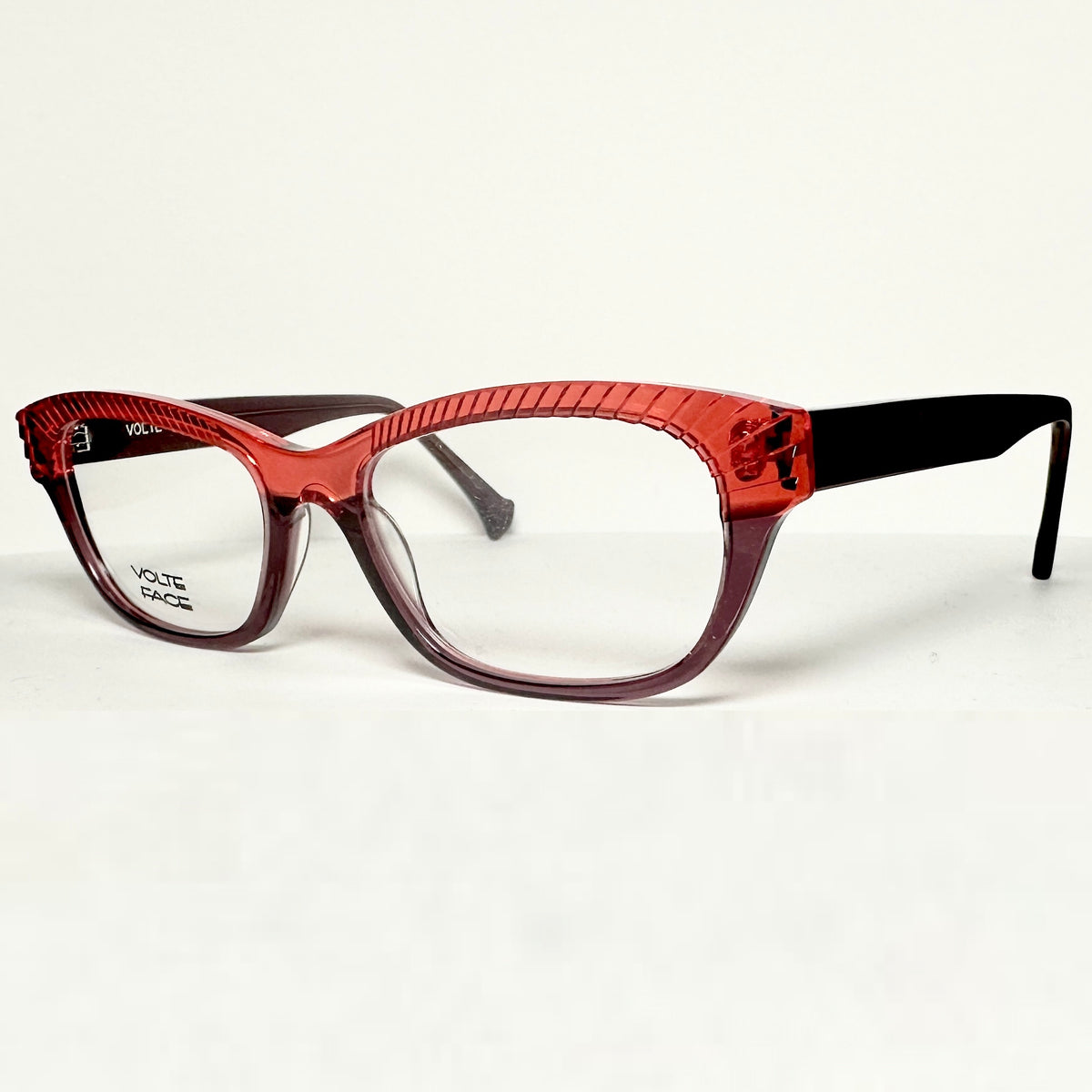 VOLTE FACE CATALINA 75 Women's Eyeglasses Frames in Red/Purple - Authentic New