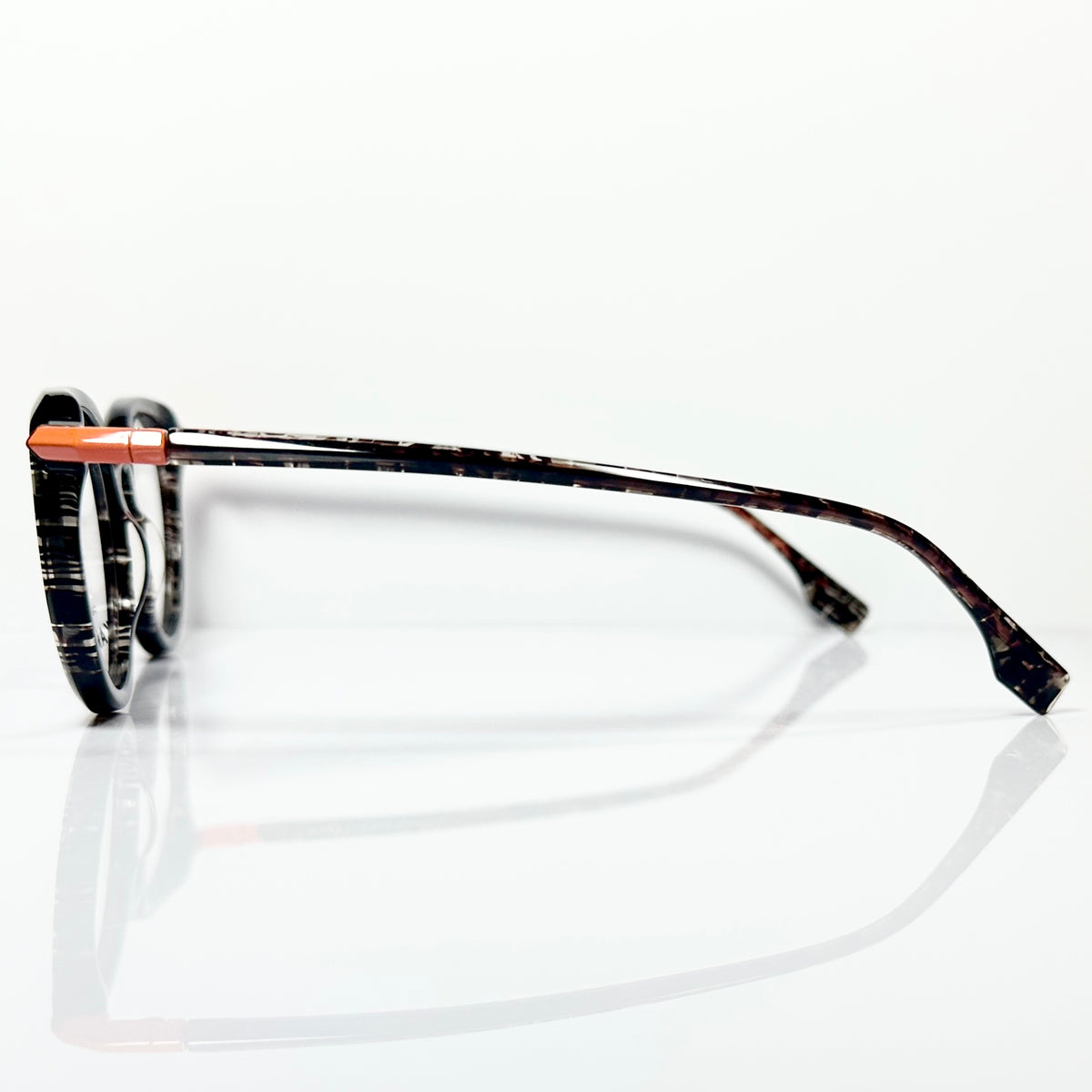 KARAVAN ADAMAS 02 NO Men's Eyeglasses Frames in Black/Clear - Authentic New