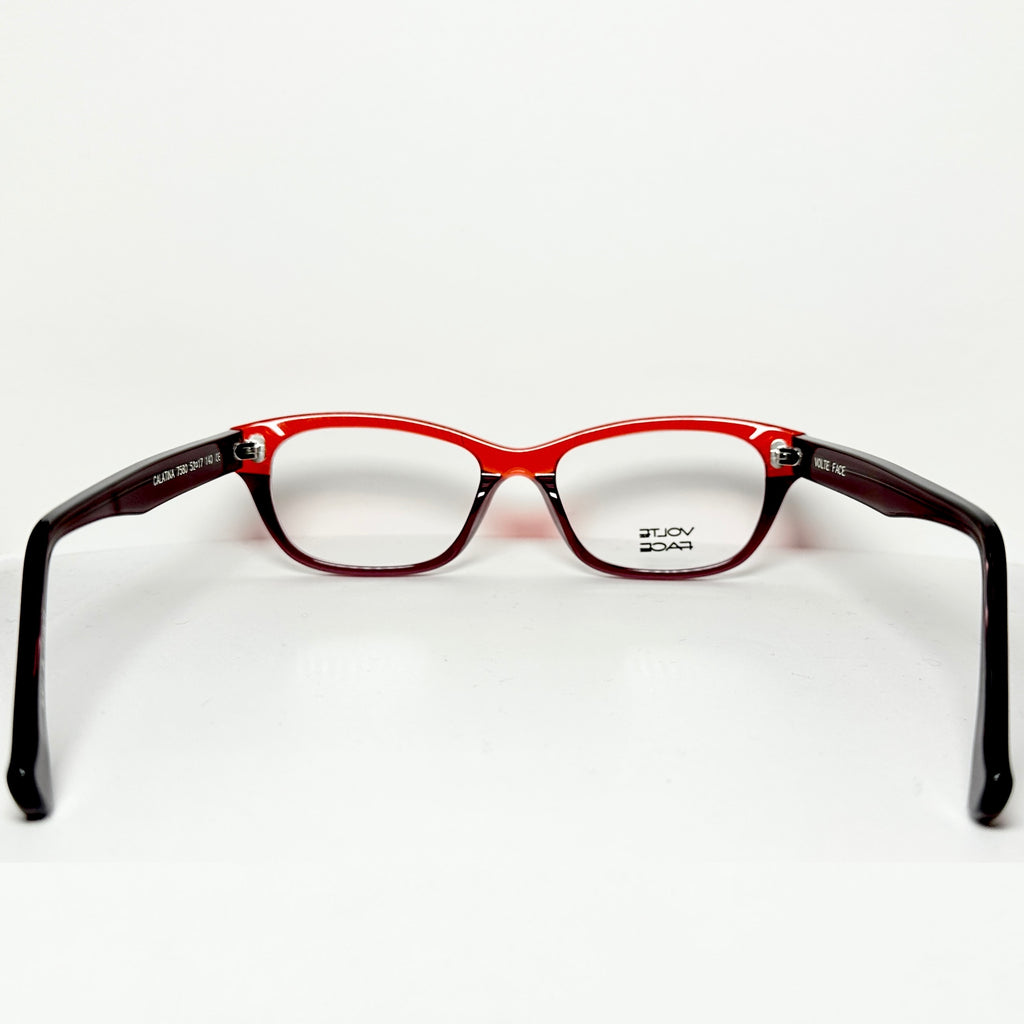 VOLTE FACE CATALINA 75 Women's Eyeglasses Frames in Red/Purple - Authentic New