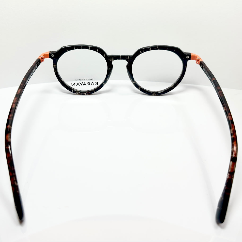 KARAVAN ADAMAS 02 NO Men's Eyeglasses Frames in Black/Clear - Authentic New