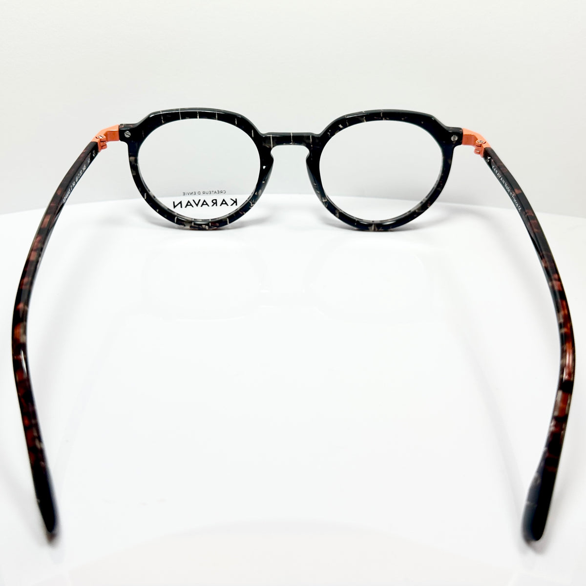 KARAVAN ADAMAS 02 NO Men's Eyeglasses Frames in Black/Clear - Authentic New