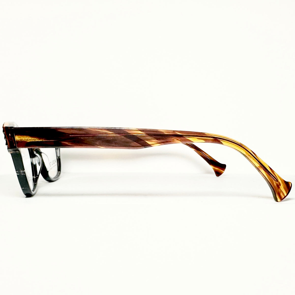 VOLTE FACE CLAUDIA 0092 Women's Eyeglasses Frames in Brown/Black - Authentic New