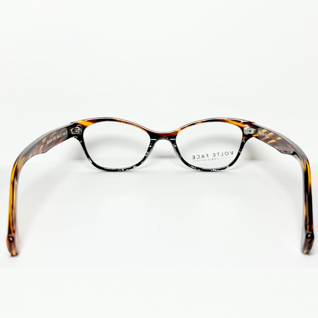 VOLTE FACE CLAUDIA 0092 Women's Eyeglasses Frames in Brown/Black - Authentic New
