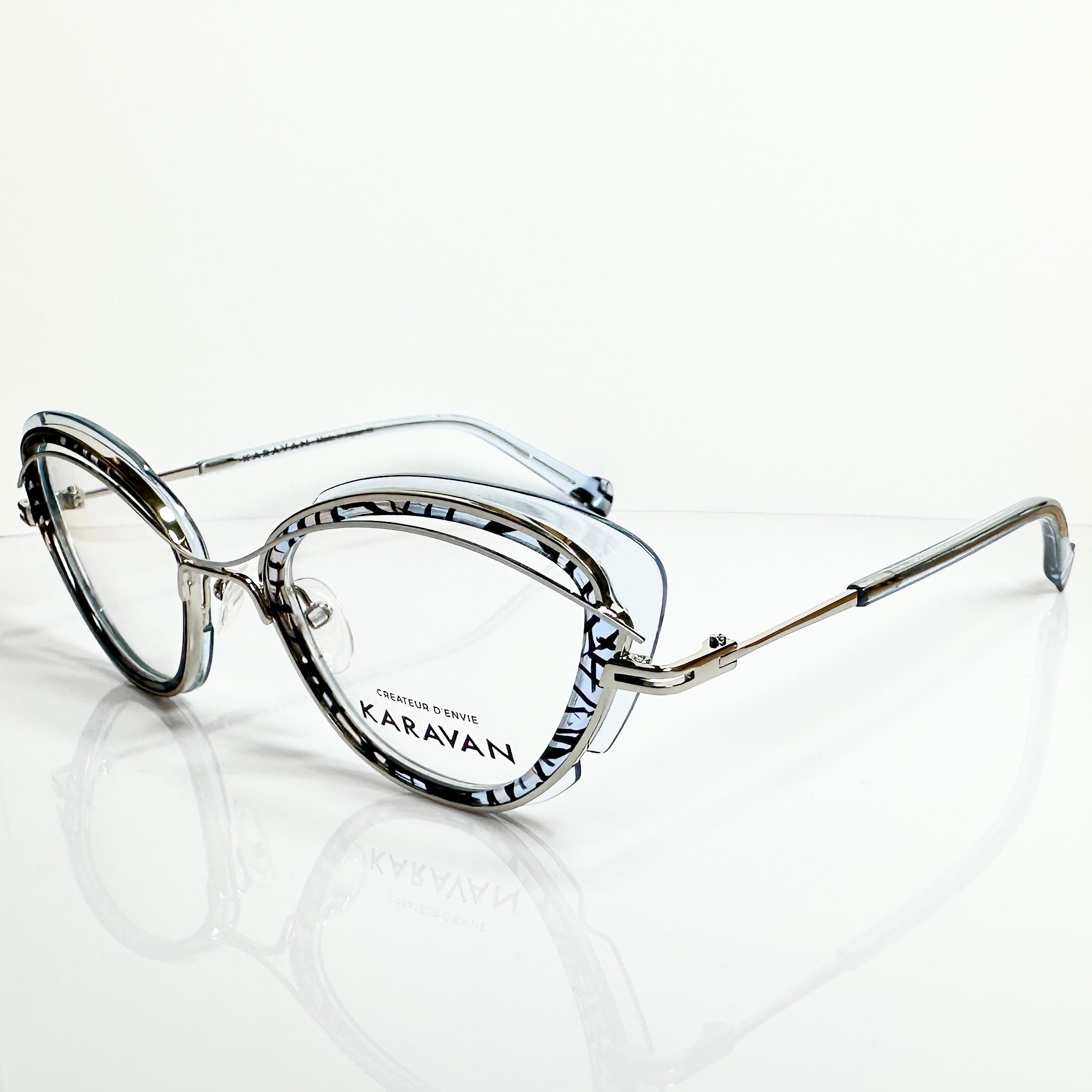 KARAVAN ONYX02 BI Women's Eyeglasses Frames in Multicolor - Authentic New