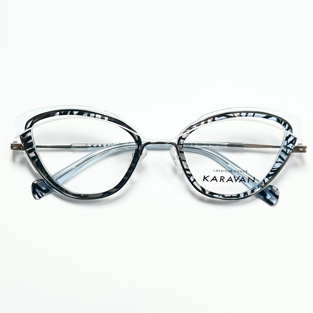 KARAVAN ONYX02 BI Women's Eyeglasses Frames in Multicolor - Authentic New