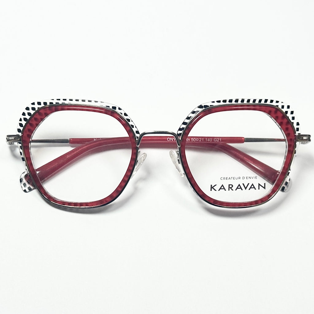 KARAVAN ONYX03 RN Women's Eyeglasses Frame in Multicolor - Authentic New