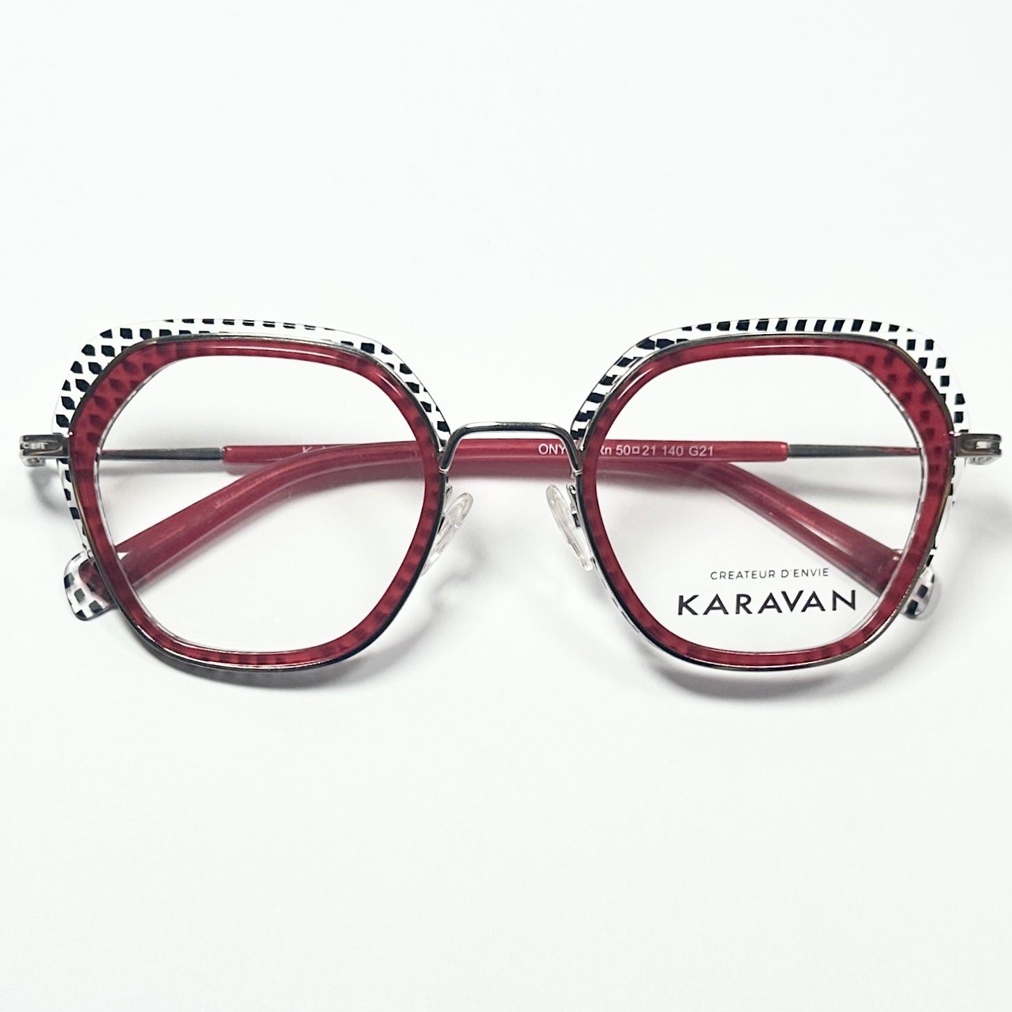 KARAVAN ONYX03 RN Women's Eyeglasses Frame in Multicolor - Authentic New