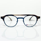KARAVAN KA4101 MB NO Men's Eyeglasses Frames in Steel Blue/Brown - Authentic New
