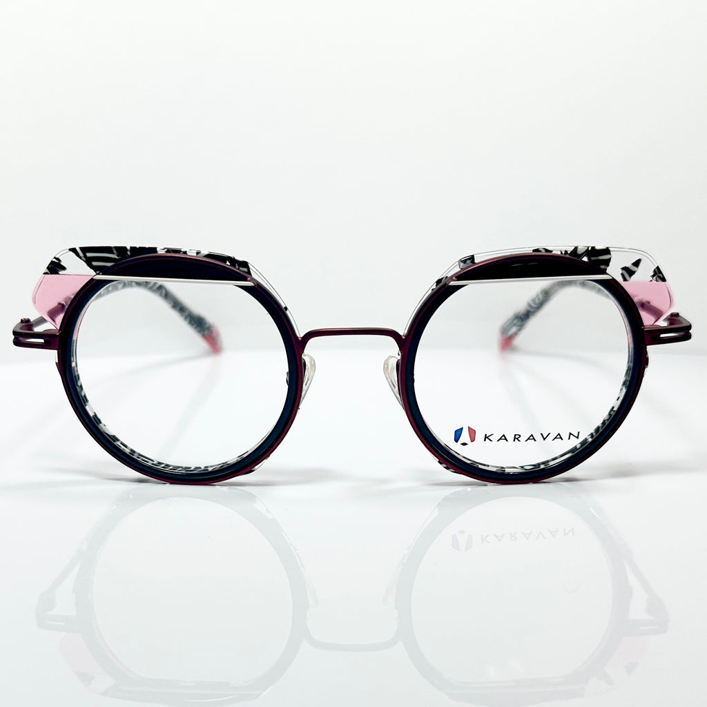 KARAVAN ONYX01 PN Women's Eyeglasses Frame in Multicolor - Authentic New