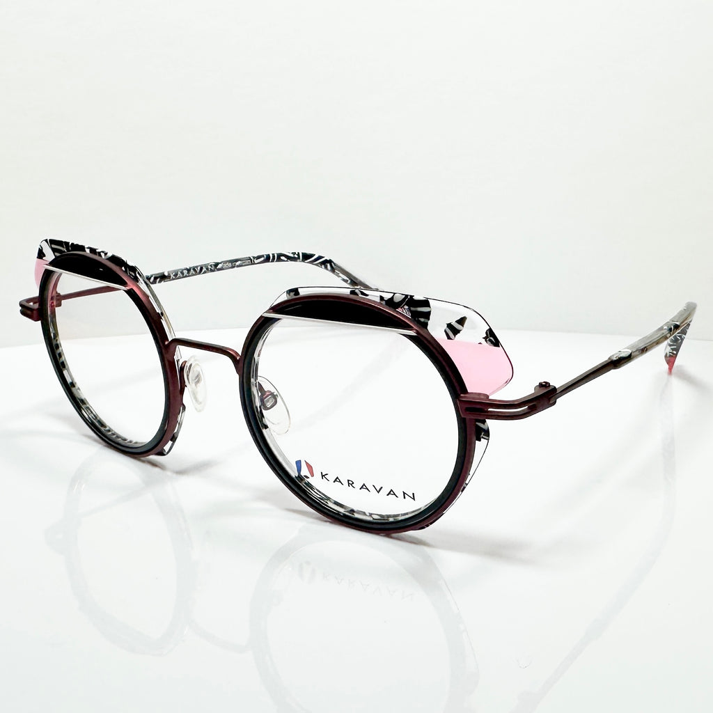 KARAVAN ONYX01 PN Women's Eyeglasses Frame in Multicolor - Authentic New