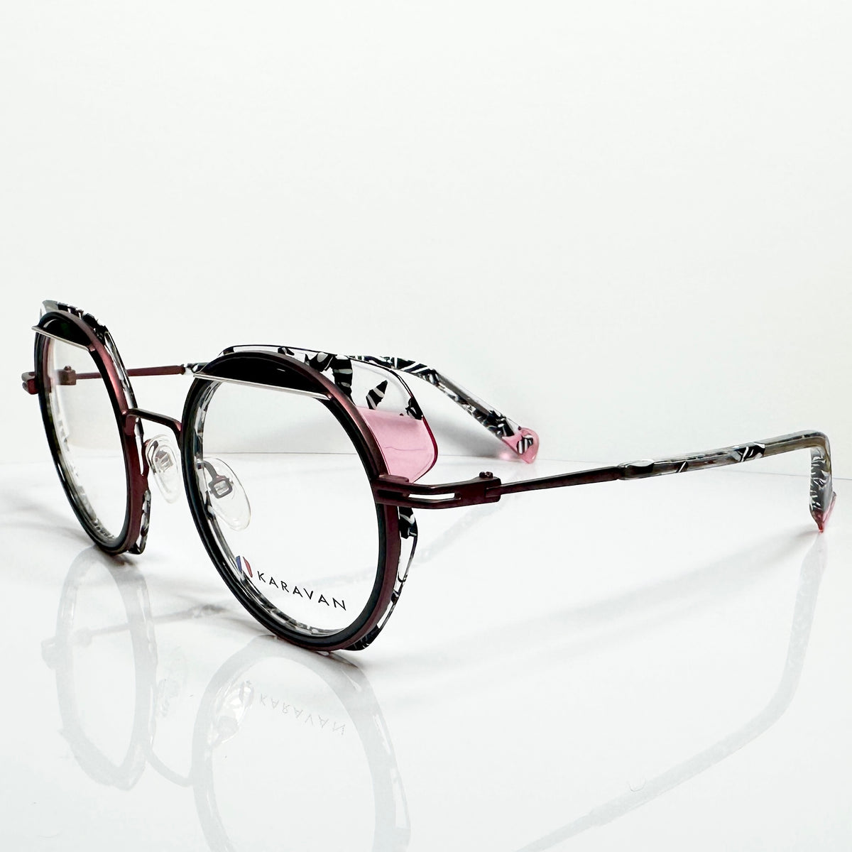 KARAVAN ONYX01 PN Women's Eyeglasses Frame in Multicolor - Authentic New