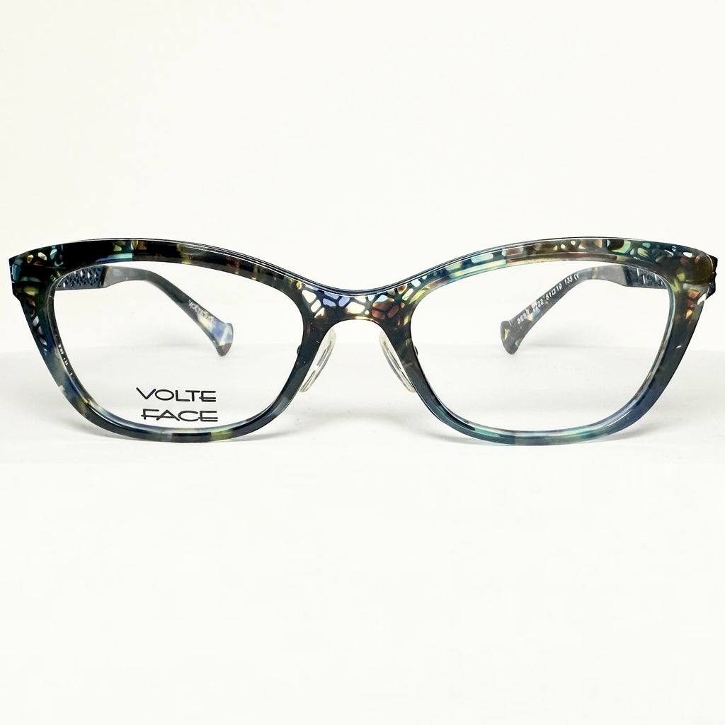 VOLTE FACE BESS 2222 Women's Eyeglasses Frames in Bluegreen - Authentic New