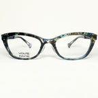 VOLTE FACE BESS 2222 Women's Eyeglasses Frames in Bluegreen - Authentic New