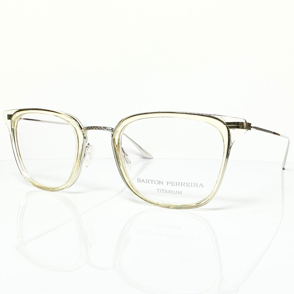 Barton Perreira HEALEY CHA/SIL Men Eyeglasses Frame NEW Authentic