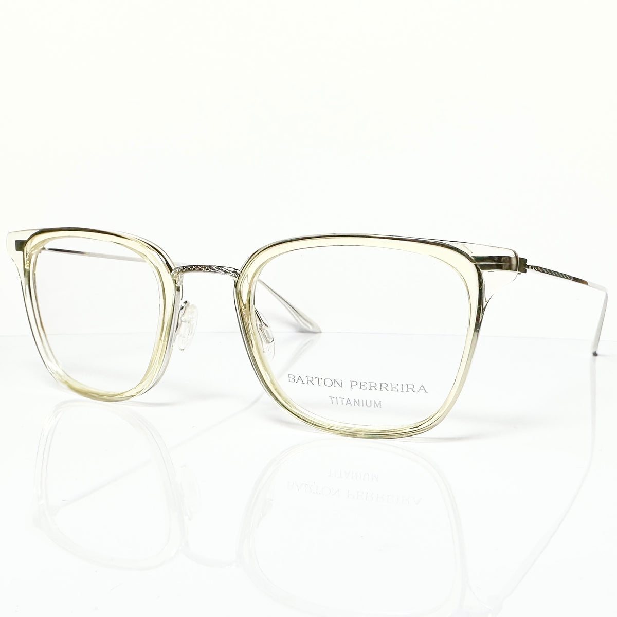 Barton Perreira HEALEY CHA/SIL Men Eyeglasses Frame NEW Authentic