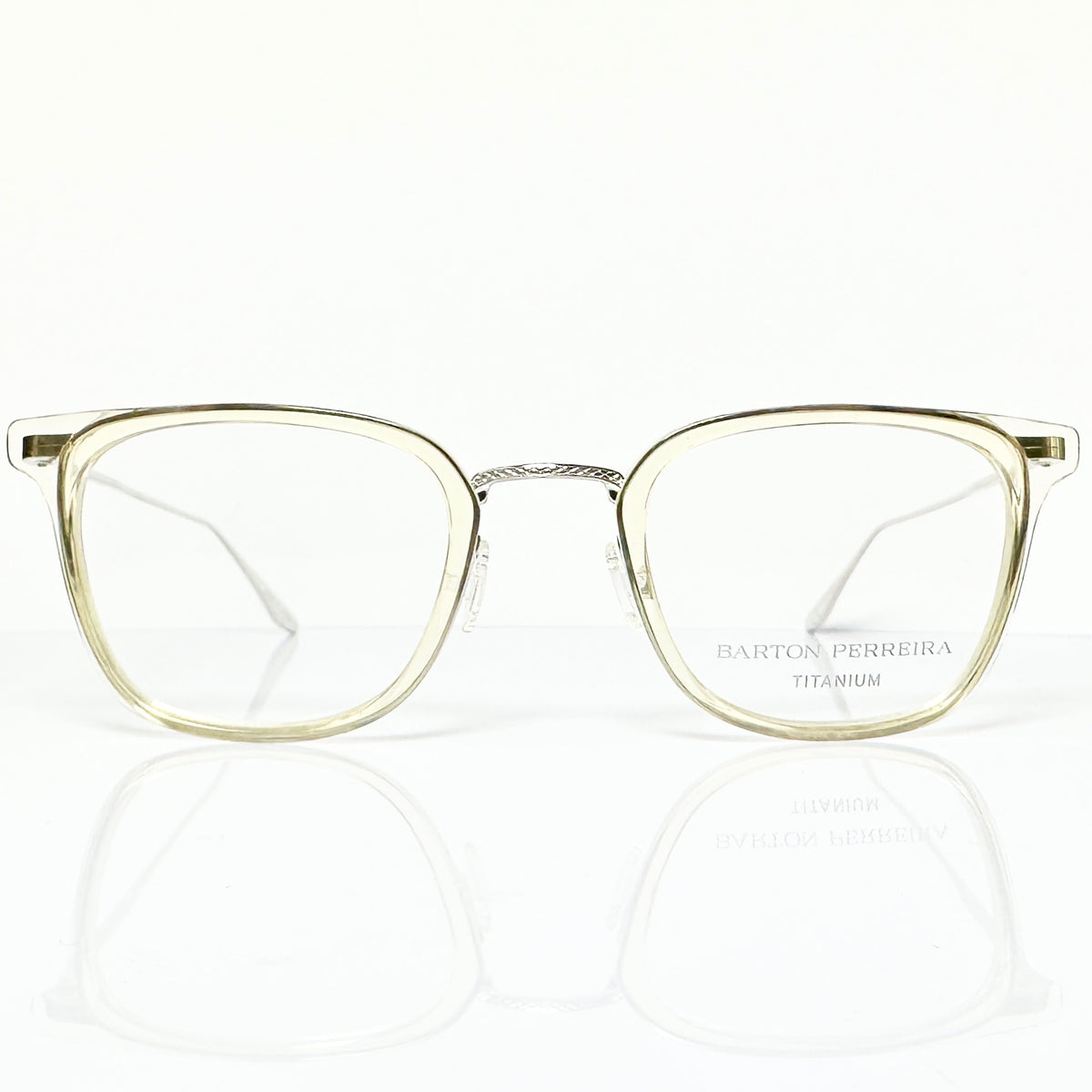 Barton Perreira HEALEY CHA/SIL Men Eyeglasses Frame NEW Authentic