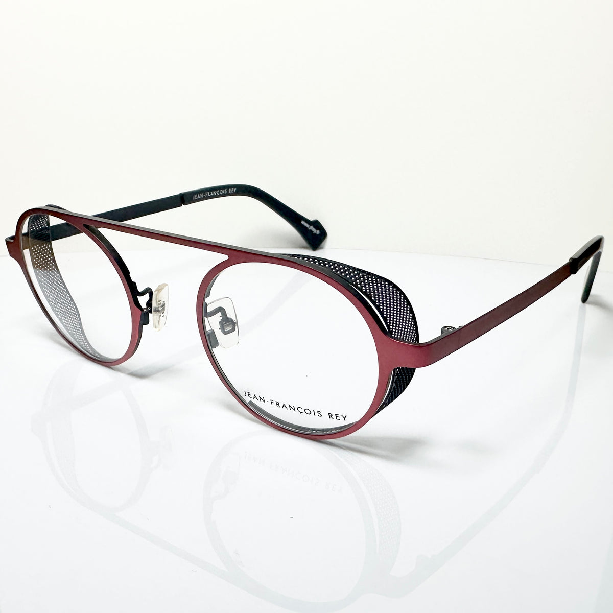 JF Rey JF2665 3000 Round Eyeglasses Frames in Red - Authentic New