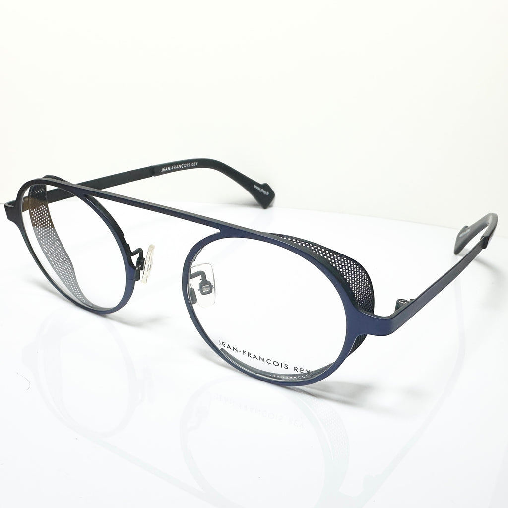 JF Rey JF2665 2200 Round Eyeglasses Frames in Blue - Authentic New
