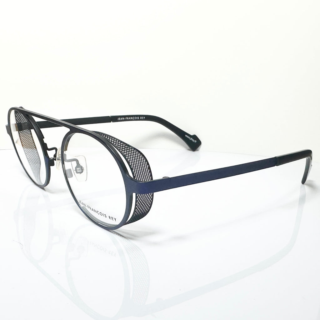 JF Rey JF2665 2200 Round Eyeglasses Frames in Blue - Authentic New