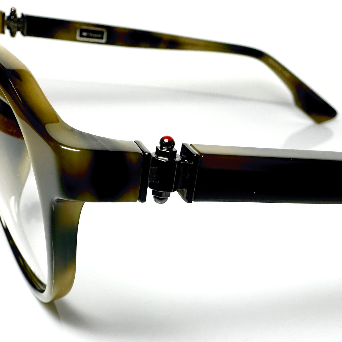 Kiton Crown KT011V04 Crown Panto Eyeglasses Frames in Dark Green - Authentic New