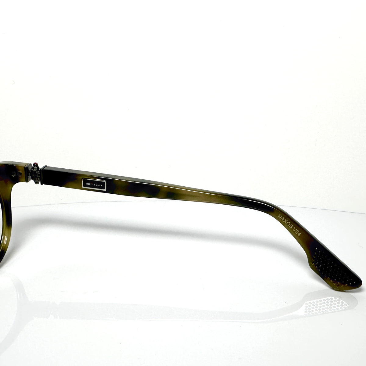 Kiton Crown KT011V04 Crown Panto Eyeglasses Frames in Dark Green - Authentic New