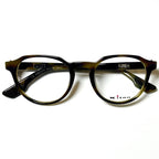Kiton Crown KT011V04 Crown Panto Eyeglasses Frames in Dark Green - Authentic New