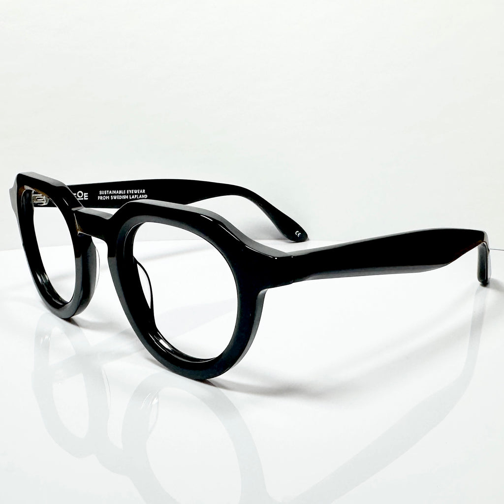 EOE ELJEST Crown Panto Eyeglasses Frames in Black - New Authentic