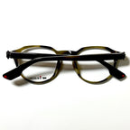 Kiton Crown KT011V04 Crown Panto Eyeglasses Frames in Dark Green - Authentic New