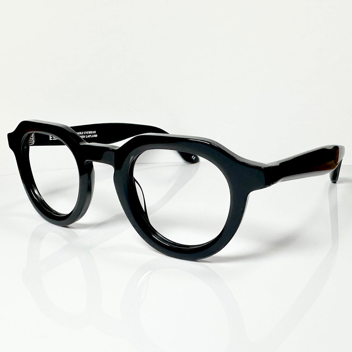 EOE ELJEST Crown Panto Eyeglasses Frames in Black - New Authentic