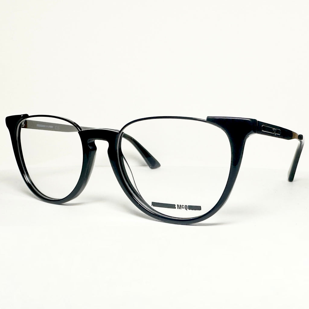 Alexander McQueen MQ0202O 001 Eyeglasses Frames in Black - Authentic New