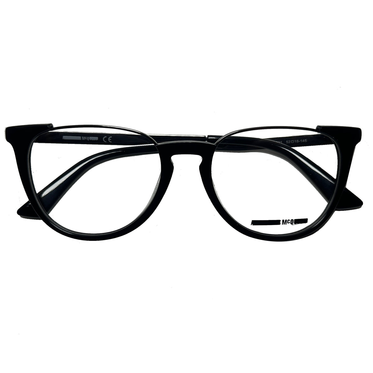 Alexander McQueen MQ0202O 001 Eyeglasses Frames in Black - Authentic New