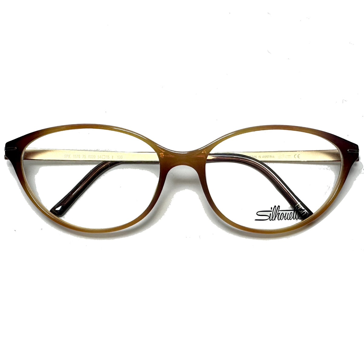 Silhouette SPX 1578 Women's Eyeglasses Frames in Gold/Tortoise - Authentic New