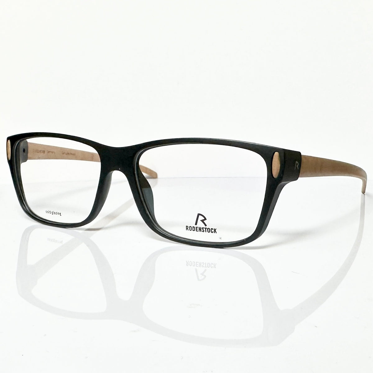 RODENSTOCK R8012 A Men's Eyeglasses Frames with Wood/Metal - Authentic New