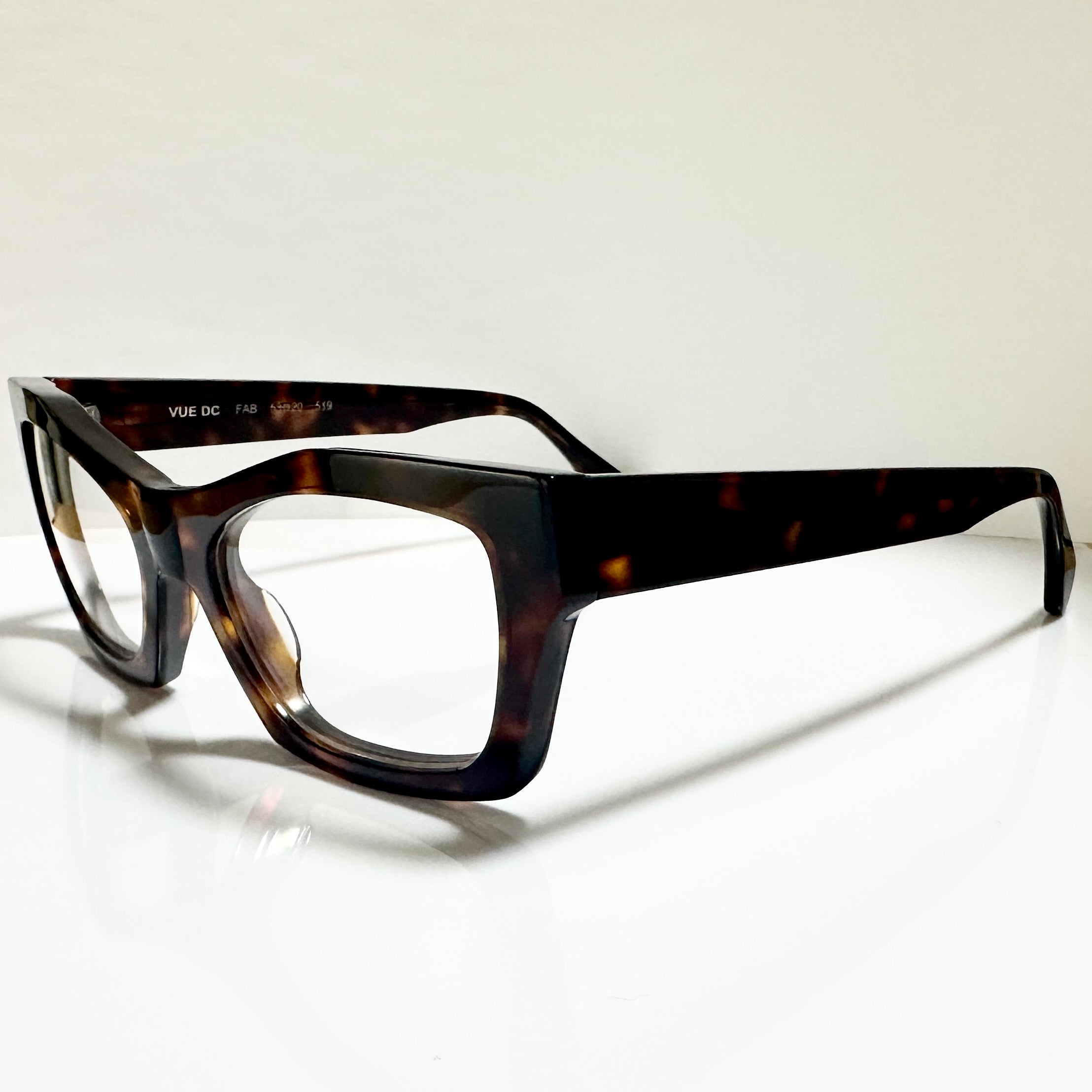 VUE DC FAB 519 Men's Eyeglasses Frame in Tortoise - Authentic New