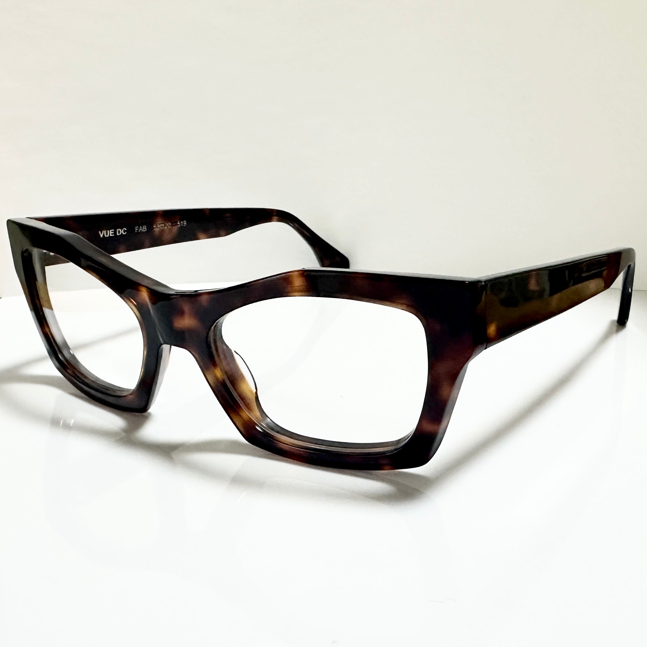 VUE DC FAB 519 Men's Eyeglasses Frame in Tortoise - Authentic New