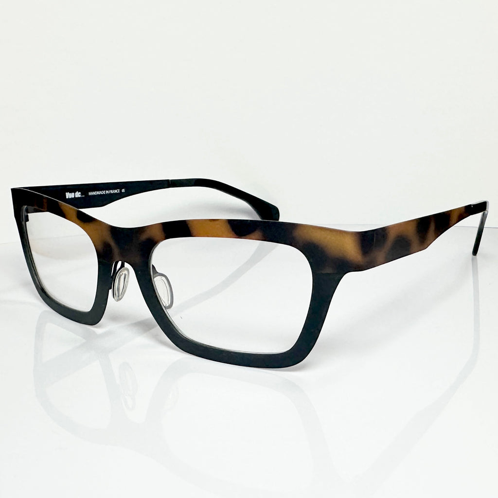 VUE DC M03 ECN Unisex Eyeglasses Frame in Black/Tiger - Authentic New