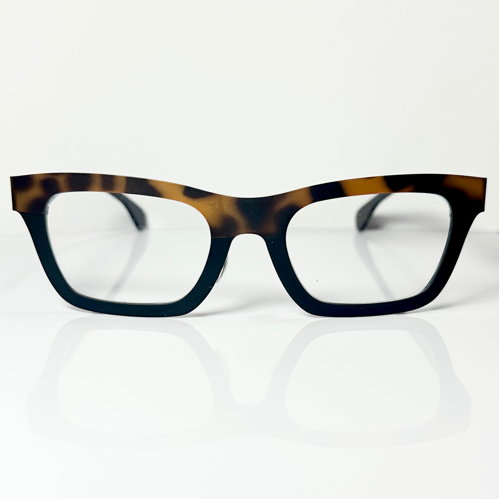 VUE DC M03 ECN Unisex Eyeglasses Frame in Black/Tiger - Authentic New