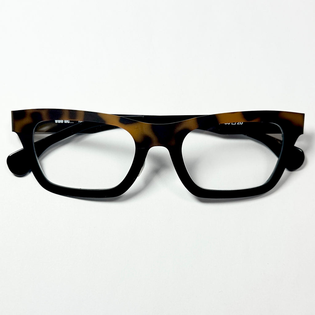 VUE DC M03 ECN Unisex Eyeglasses Frame in Black/Tiger - Authentic New