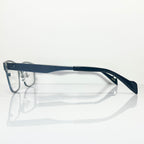 KIO YAMATO KT-432 col 19N Men's Eyeglasses Frames in Steel Blue - Authentic New
